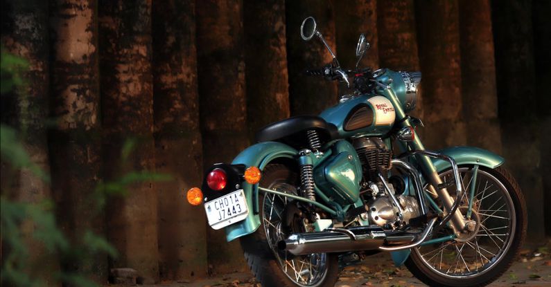 Outdoors - Photo of Parked Motorcycle