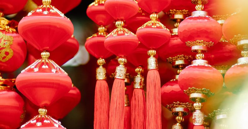 Fringe Festival - Colorful traditional Chinese New Year decorations