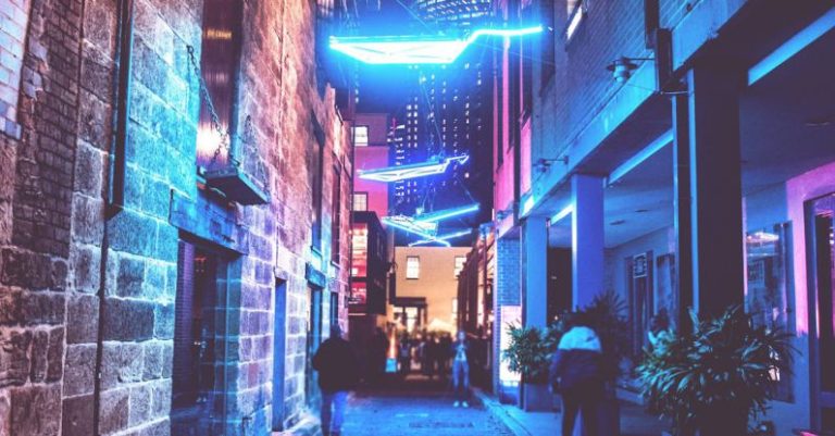 Vivid Sydney - Turned-on Street Lights